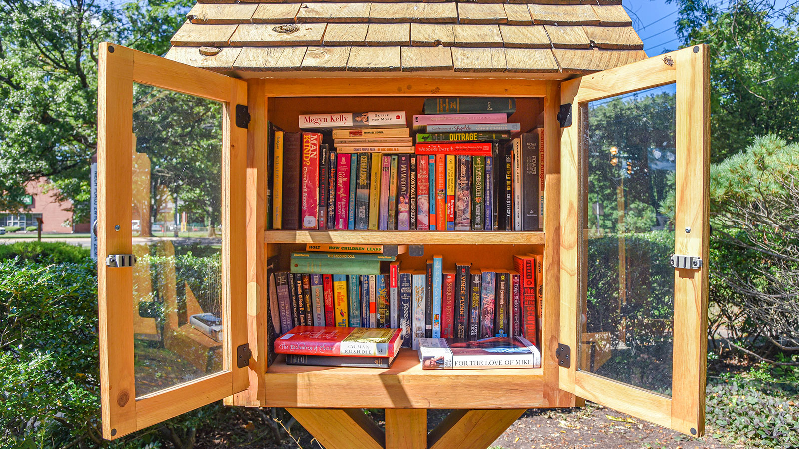 Supporting Literacy  with a Little Free Library at the Humanics Sanctuary and Sculpture Park